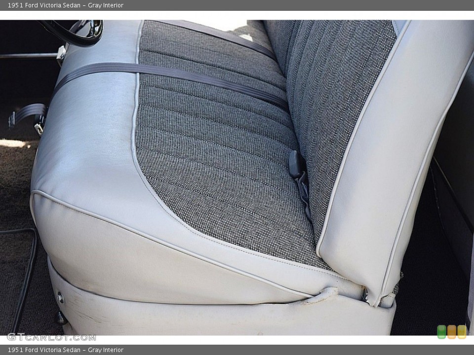 Gray Interior Front Seat for the 1951 Ford Victoria Sedan #141235559