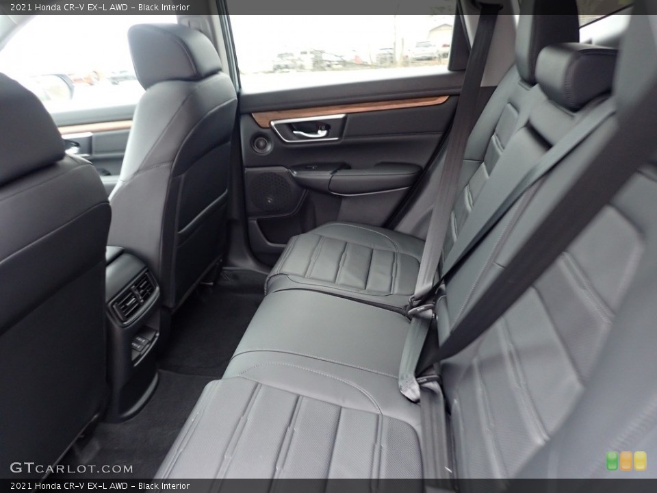Black Interior Rear Seat for the 2021 Honda CR-V EX-L AWD #141235616