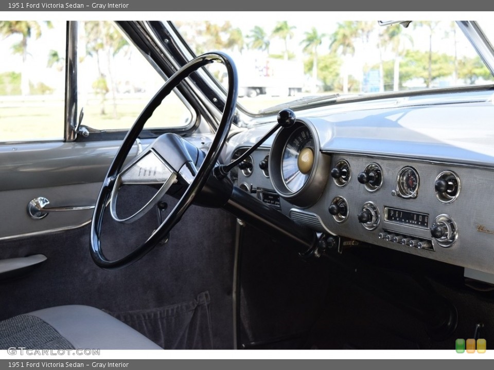 Gray Interior Dashboard for the 1951 Ford Victoria Sedan #141235643