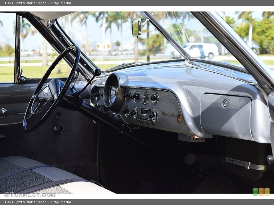 Gray Interior Dashboard for the 1951 Ford Victoria Sedan #141235660