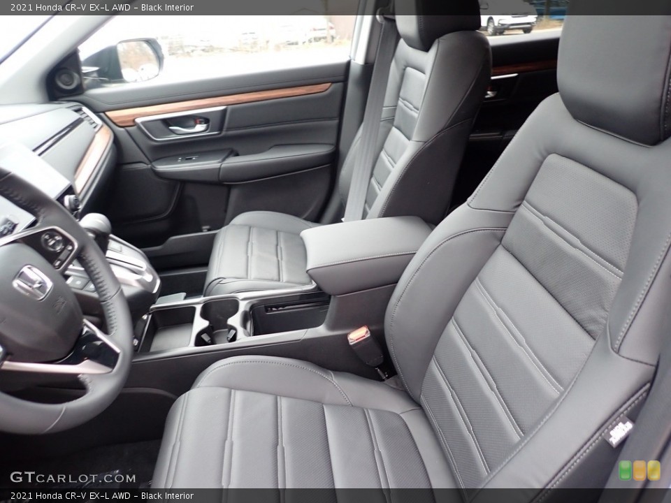 Black Interior Front Seat for the 2021 Honda CR-V EX-L AWD #141235691