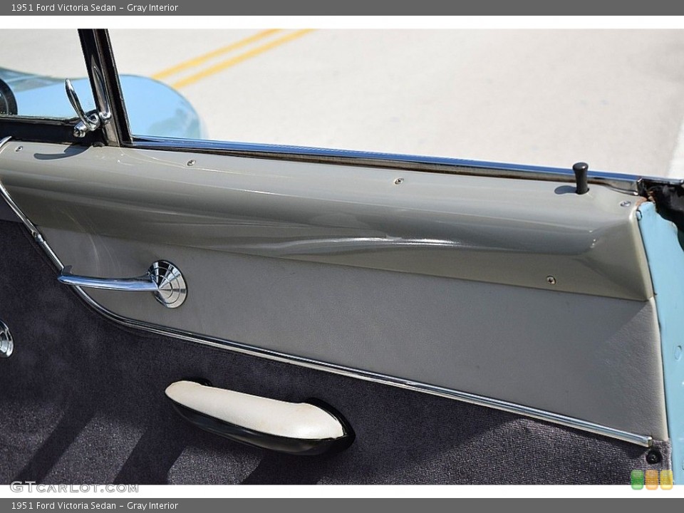 Gray Interior Door Panel for the 1951 Ford Victoria Sedan #141235844