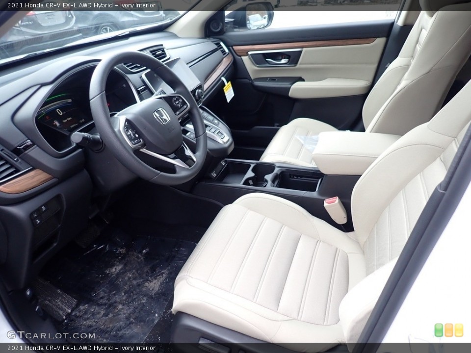 Ivory Interior Photo for the 2021 Honda CR-V EX-L AWD Hybrid #141237494