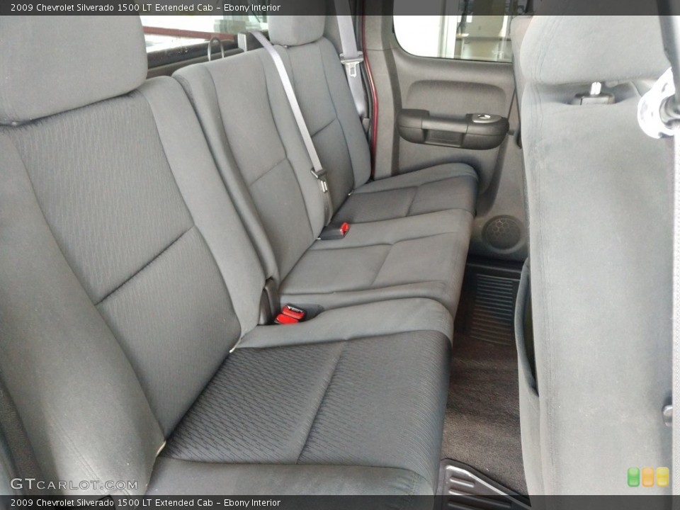 Ebony Interior Rear Seat for the 2009 Chevrolet Silverado 1500 LT Extended Cab #141237530