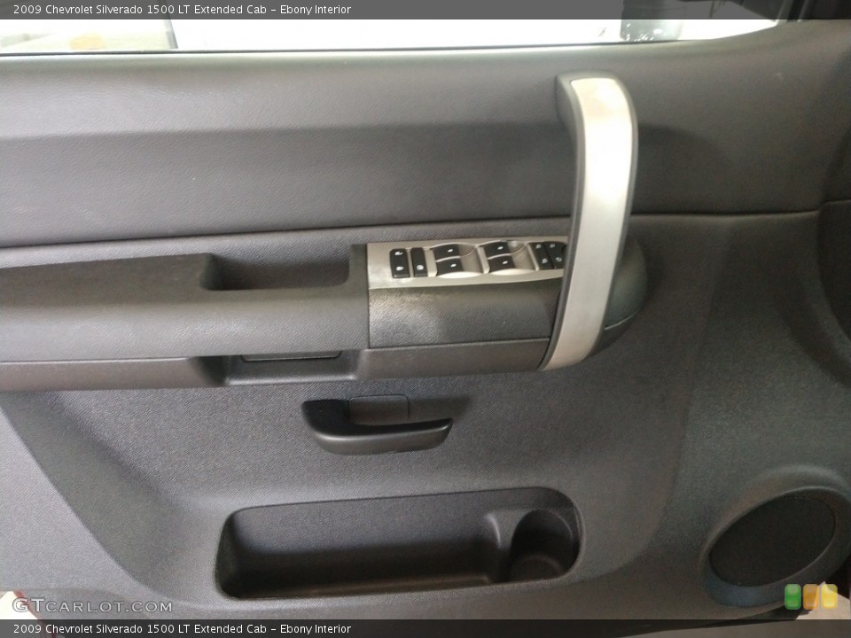 Ebony Interior Door Panel for the 2009 Chevrolet Silverado 1500 LT Extended Cab #141237554