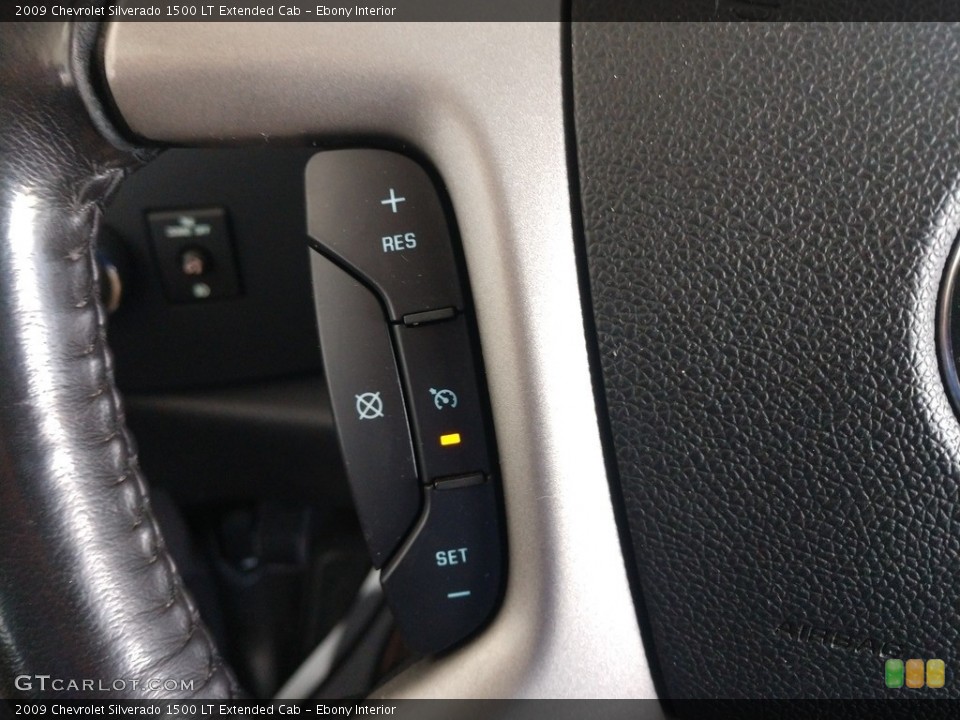 Ebony Interior Steering Wheel for the 2009 Chevrolet Silverado 1500 LT Extended Cab #141237599
