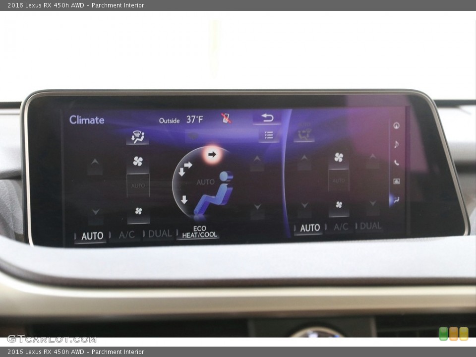 Parchment Interior Controls for the 2016 Lexus RX 450h AWD #141238145