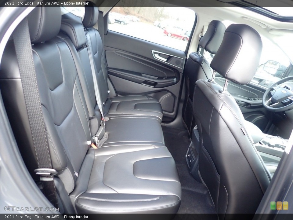 Ebony Interior Rear Seat for the 2021 Ford Edge Titanium AWD #141240794