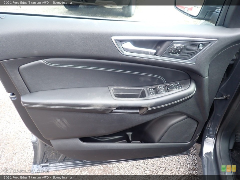 Ebony Interior Door Panel for the 2021 Ford Edge Titanium AWD #141240968