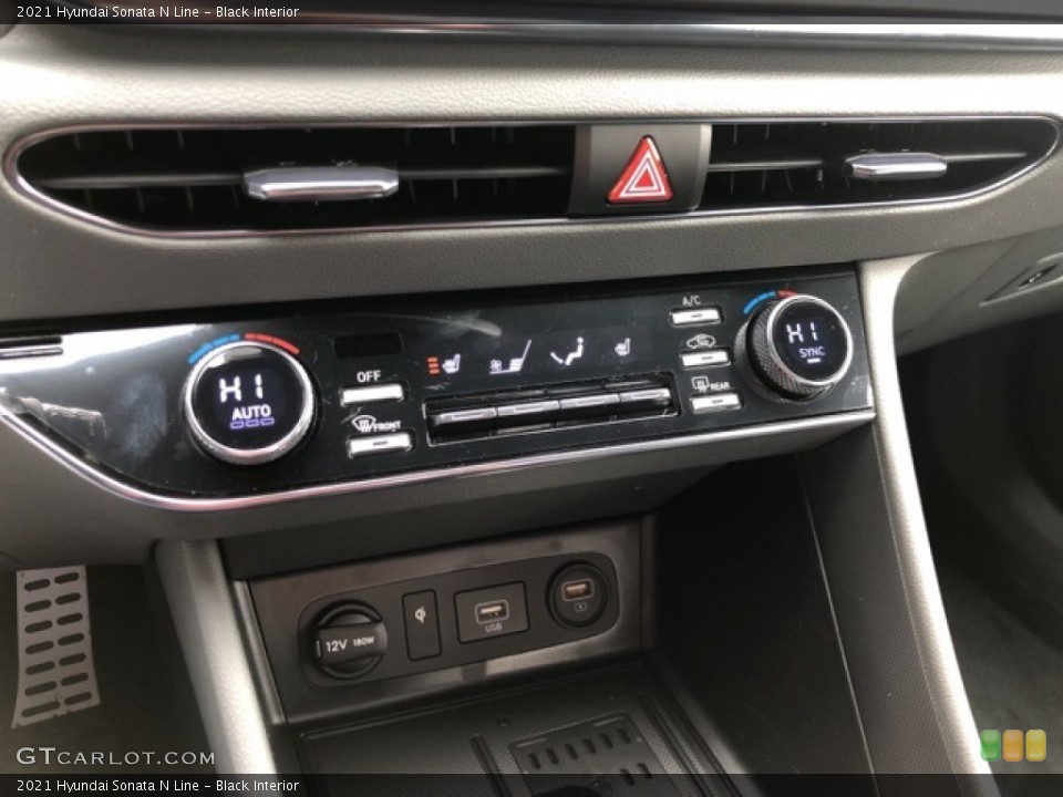 Black Interior Controls for the 2021 Hyundai Sonata N Line #141241841