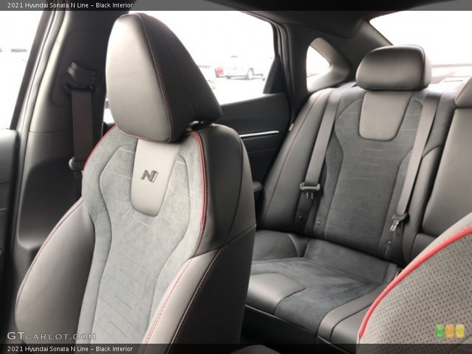 Black Interior Front Seat for the 2021 Hyundai Sonata N Line #141242024