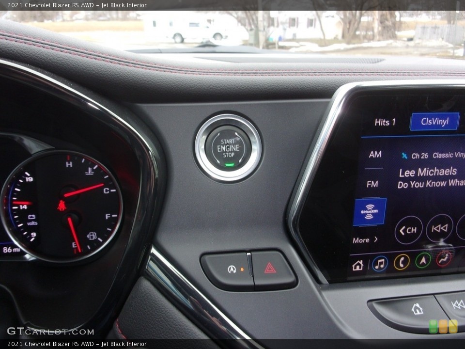 Jet Black Interior Controls for the 2021 Chevrolet Blazer RS AWD #141242723