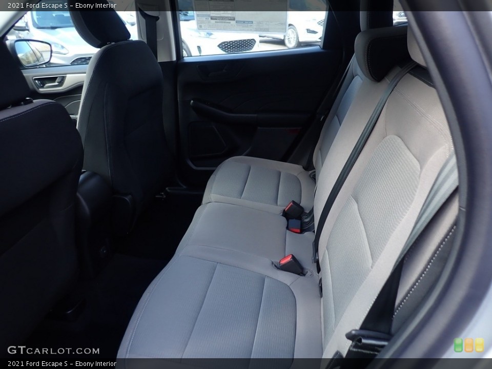 Ebony Interior Rear Seat for the 2021 Ford Escape S #141246554