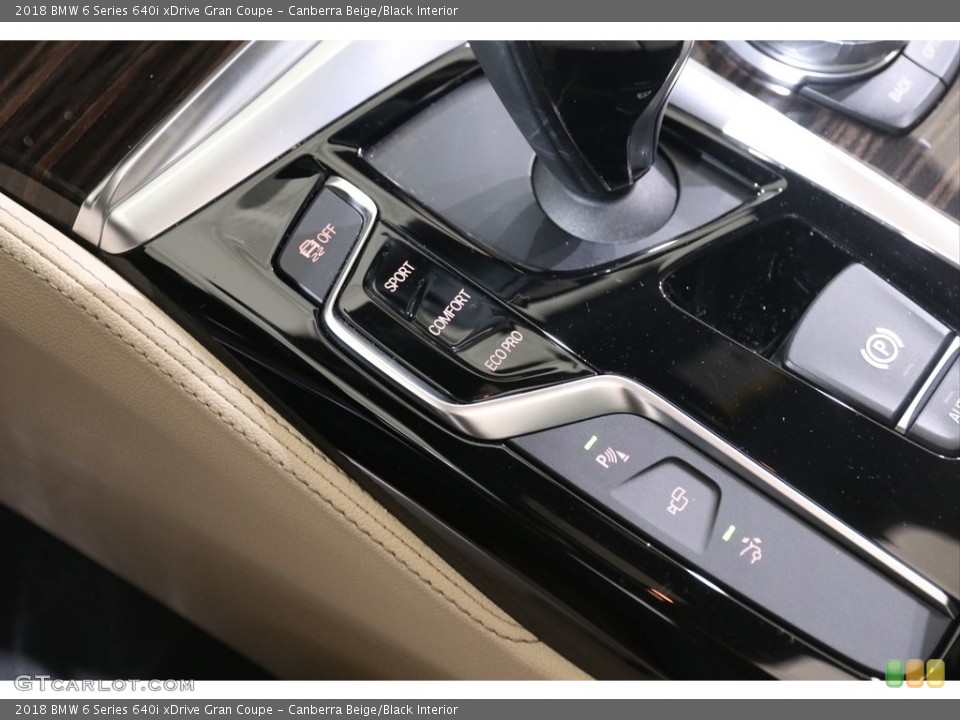 Canberra Beige/Black Interior Controls for the 2018 BMW 6 Series 640i xDrive Gran Coupe #141247241