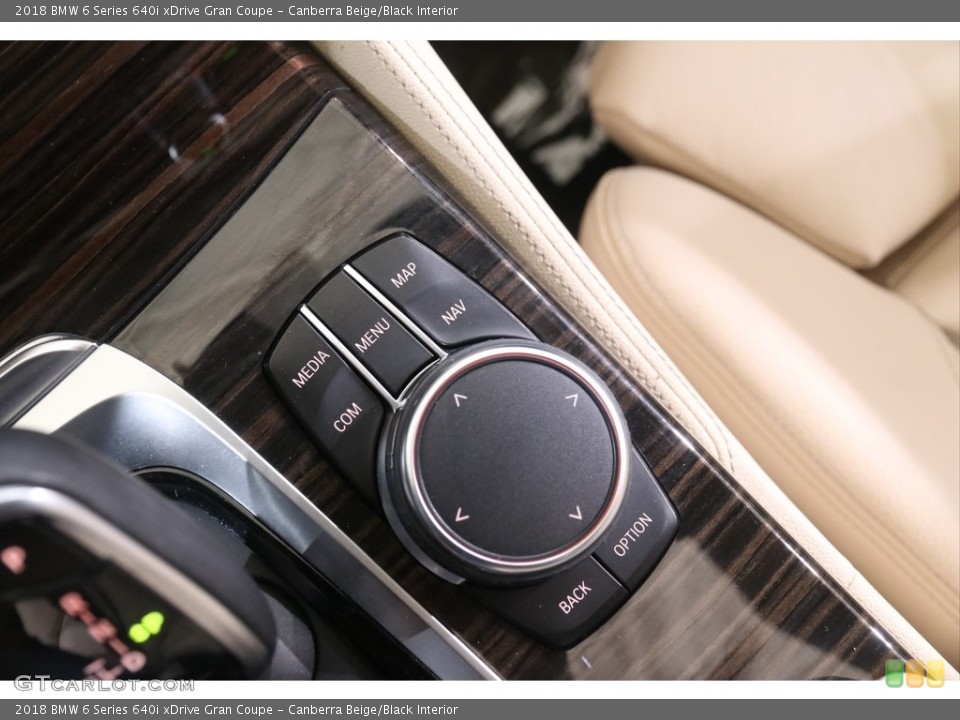 Canberra Beige/Black Interior Controls for the 2018 BMW 6 Series 640i xDrive Gran Coupe #141247244