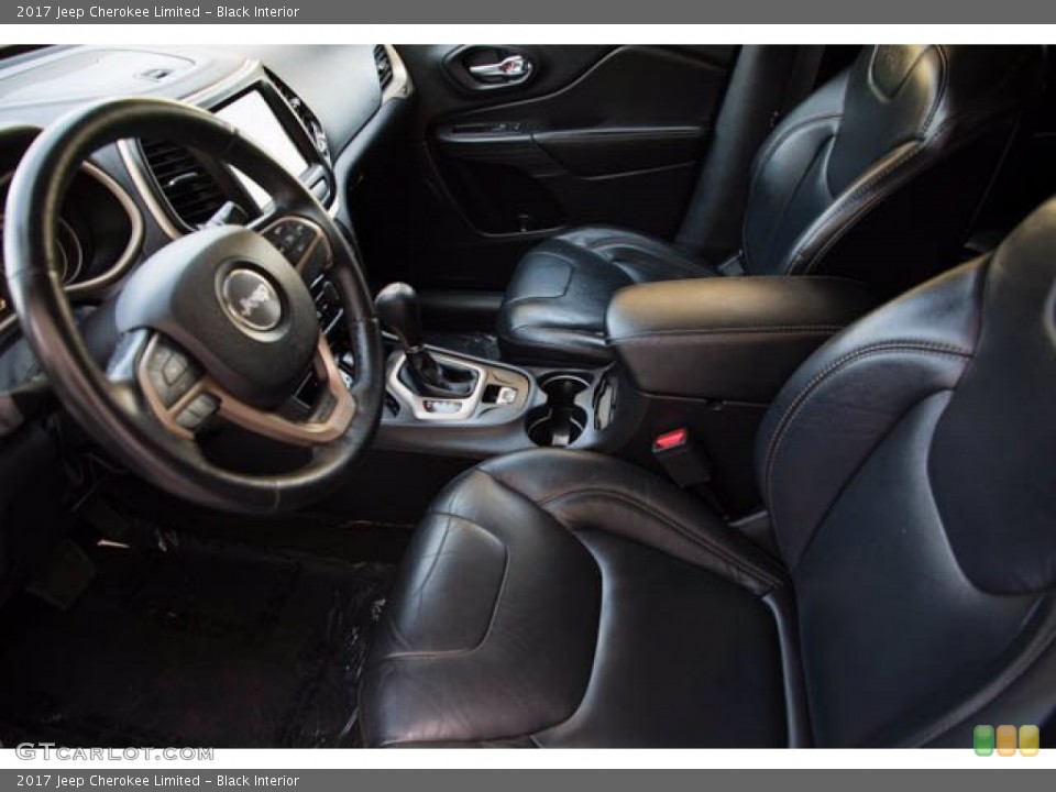 Black Interior Front Seat for the 2017 Jeep Cherokee Limited #141249958