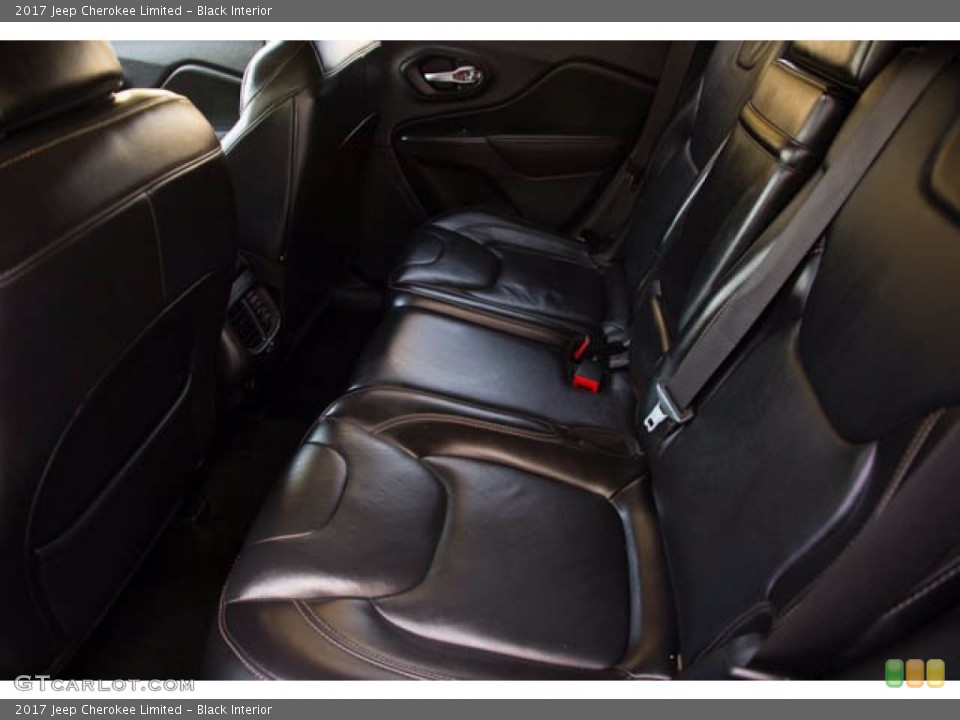 Black Interior Rear Seat for the 2017 Jeep Cherokee Limited #141249979