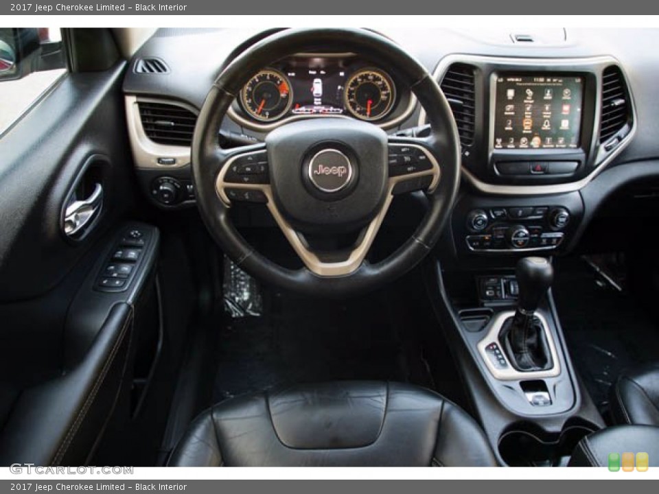 Black Interior Dashboard for the 2017 Jeep Cherokee Limited #141249997