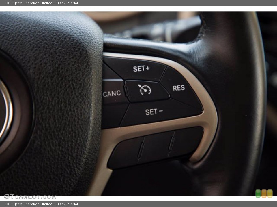 Black Interior Steering Wheel for the 2017 Jeep Cherokee Limited #141250213