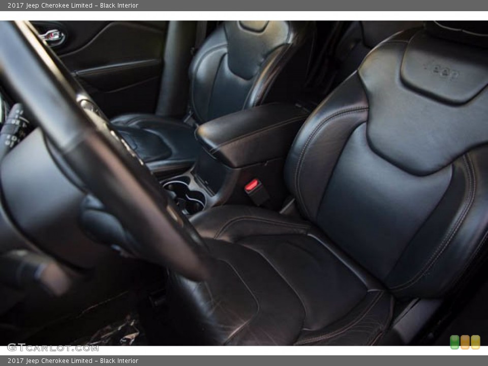 Black Interior Front Seat for the 2017 Jeep Cherokee Limited #141250291