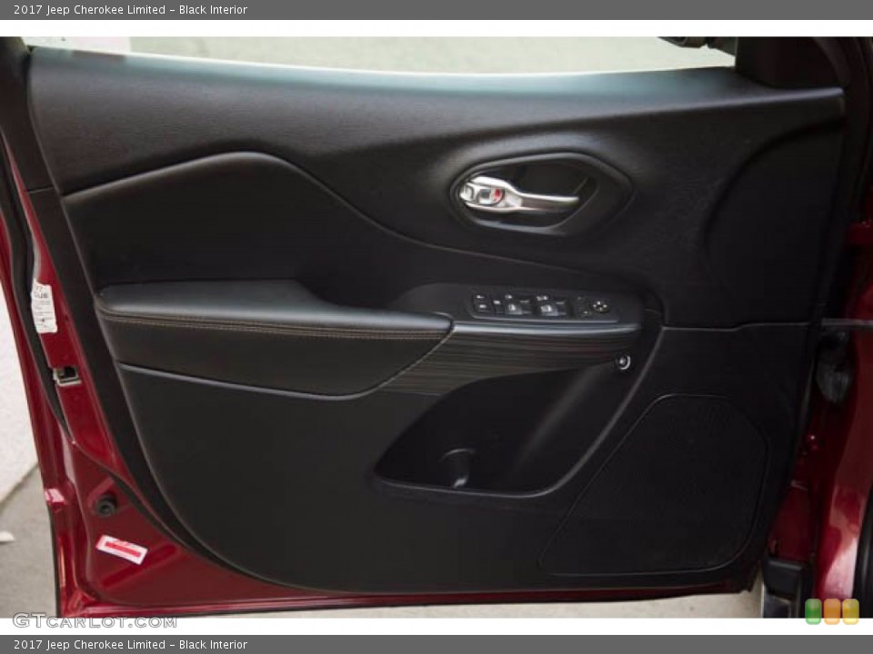Black Interior Door Panel for the 2017 Jeep Cherokee Limited #141250498