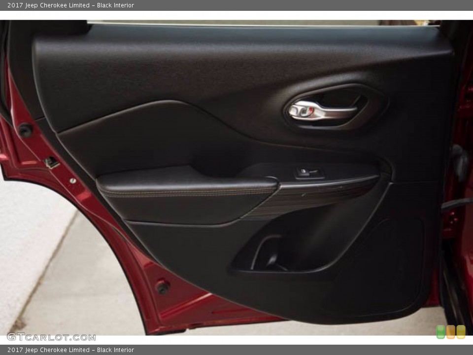 Black Interior Door Panel for the 2017 Jeep Cherokee Limited #141250546