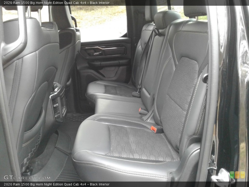 Black Interior Rear Seat for the 2020 Ram 1500 Big Horn Night Edition Quad Cab 4x4 #141251929