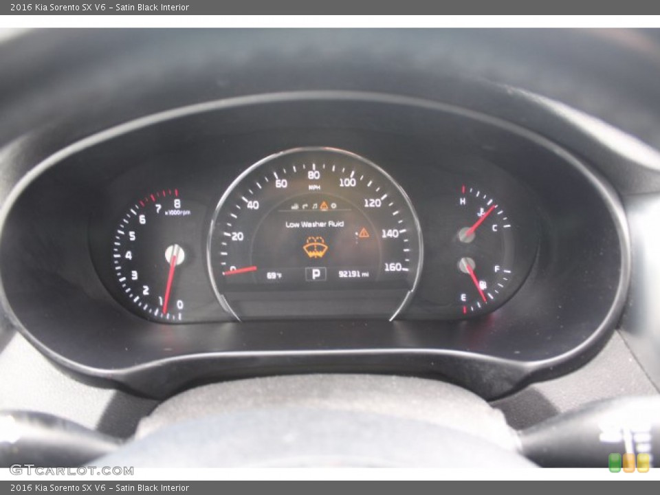 Satin Black Interior Gauges for the 2016 Kia Sorento SX V6 #141252726
