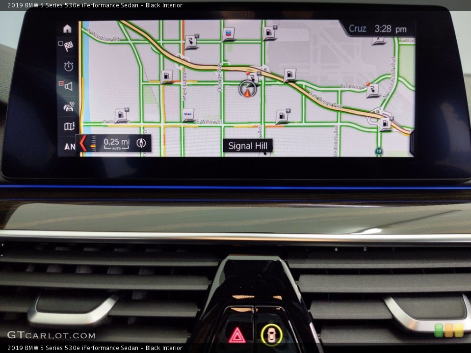 Black Interior Navigation for the 2019 BMW 5 Series 530e iPerformance Sedan #141253189