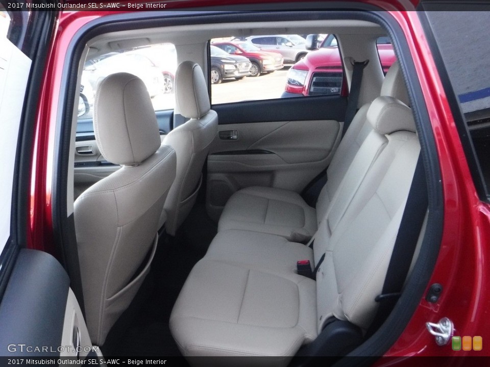 Beige Interior Rear Seat for the 2017 Mitsubishi Outlander SEL S-AWC #141255232