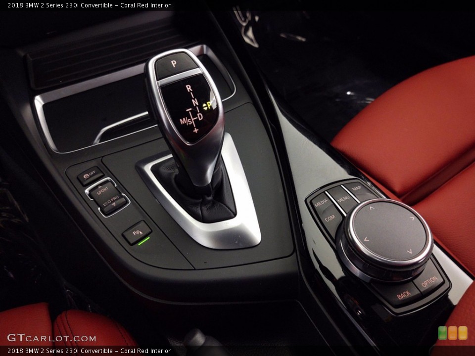 Coral Red Interior Transmission for the 2018 BMW 2 Series 230i Convertible #141255370