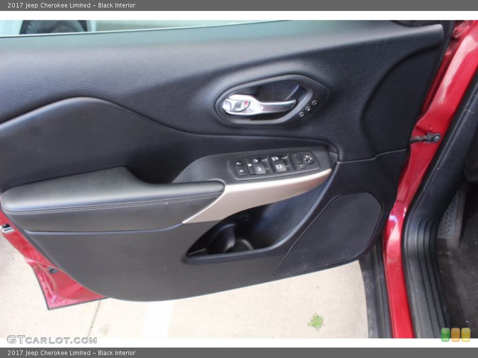 Black Interior Door Panel for the 2017 Jeep Cherokee Limited #141255445