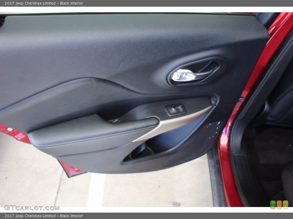 Black Interior Door Panel for the 2017 Jeep Cherokee Limited #141255490