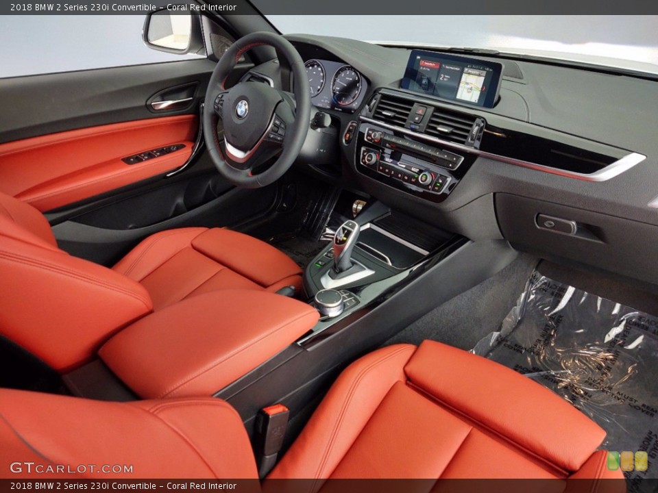 Coral Red 2018 BMW 2 Series Interiors