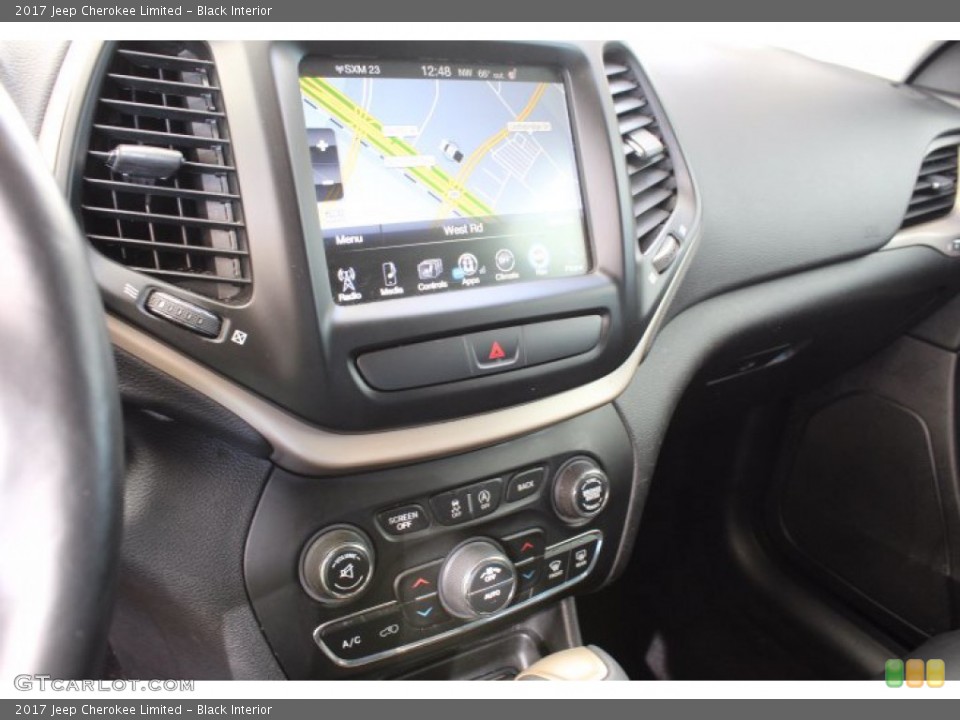 Black Interior Controls for the 2017 Jeep Cherokee Limited #141255724