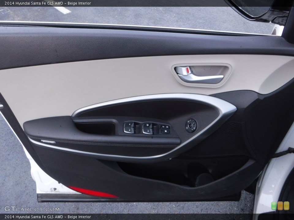 Beige Interior Door Panel for the 2014 Hyundai Santa Fe GLS AWD #141256384