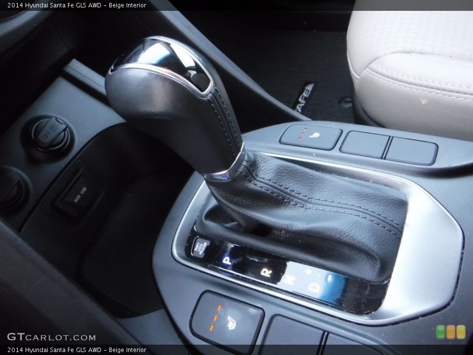 Beige Interior Transmission for the 2014 Hyundai Santa Fe GLS AWD #141256510