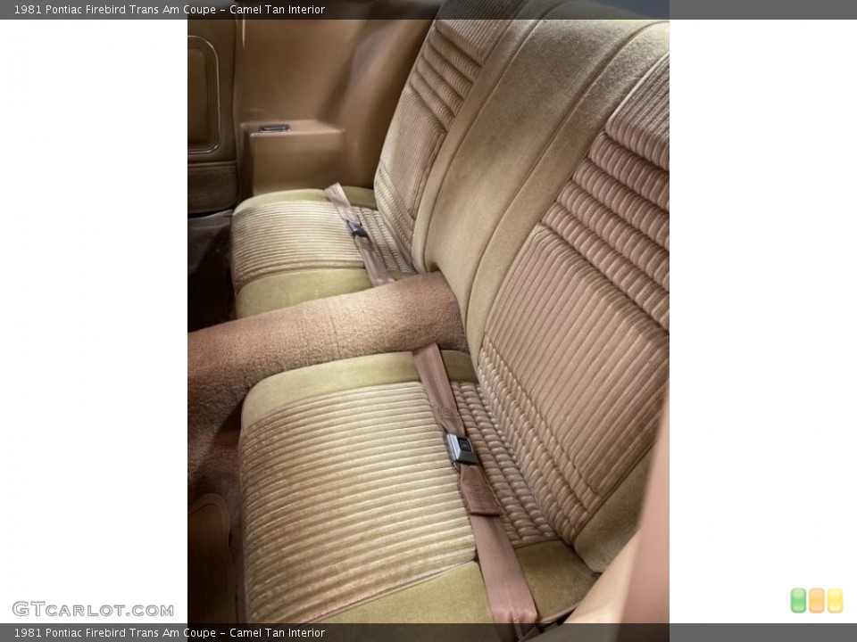 Camel Tan Interior Rear Seat for the 1981 Pontiac Firebird Trans Am Coupe #141256816