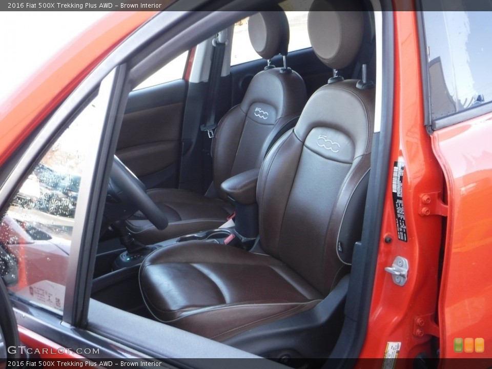 Brown Interior Front Seat for the 2016 Fiat 500X Trekking Plus AWD #141258166