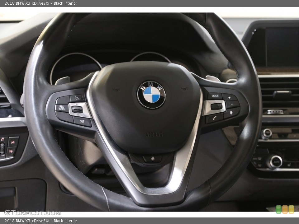 Black Interior Steering Wheel for the 2018 BMW X3 xDrive30i #141260735