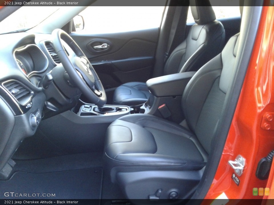 Black Interior Front Seat for the 2021 Jeep Cherokee Altitude #141264298