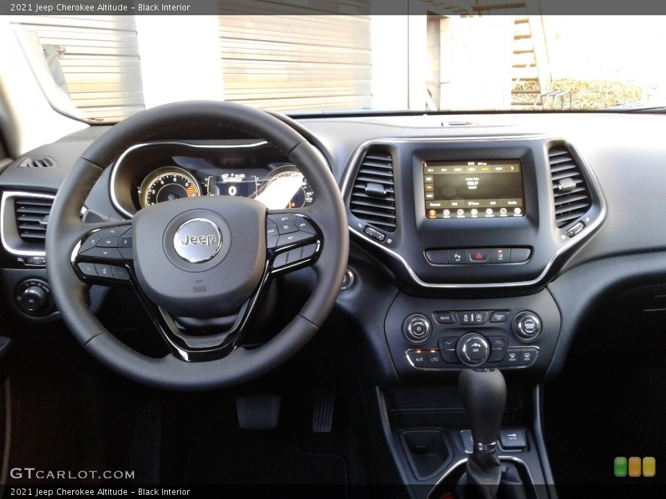 Black Interior Dashboard for the 2021 Jeep Cherokee Altitude #141264385