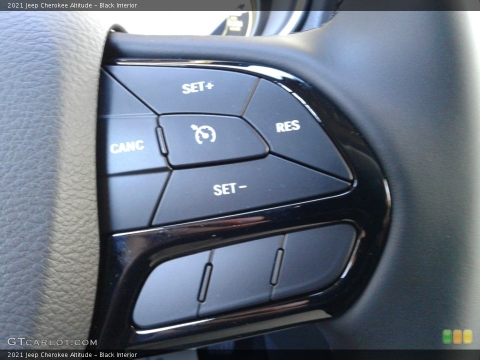 Black Interior Steering Wheel for the 2021 Jeep Cherokee Altitude #141264528