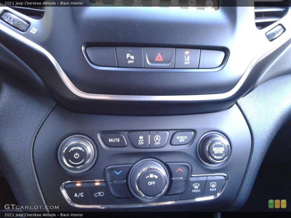 Black Interior Controls for the 2021 Jeep Cherokee Altitude #141264631
