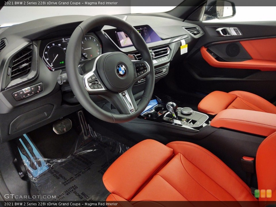 Magma Red Interior Photo for the 2021 BMW 2 Series 228i sDrive Grand Coupe #141265424