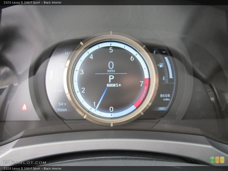 Black Interior Gauges for the 2020 Lexus IS 300 F Sport #141266239