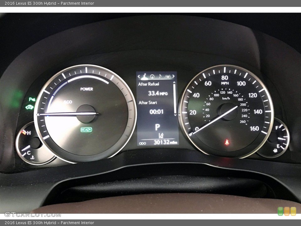 Parchment Interior Gauges for the 2016 Lexus ES 300h Hybrid #141266388