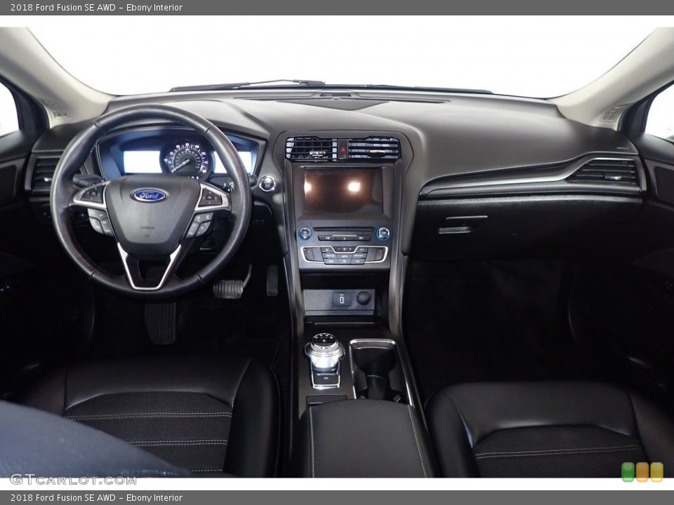 Ebony Interior Dashboard for the 2018 Ford Fusion SE AWD #141267226