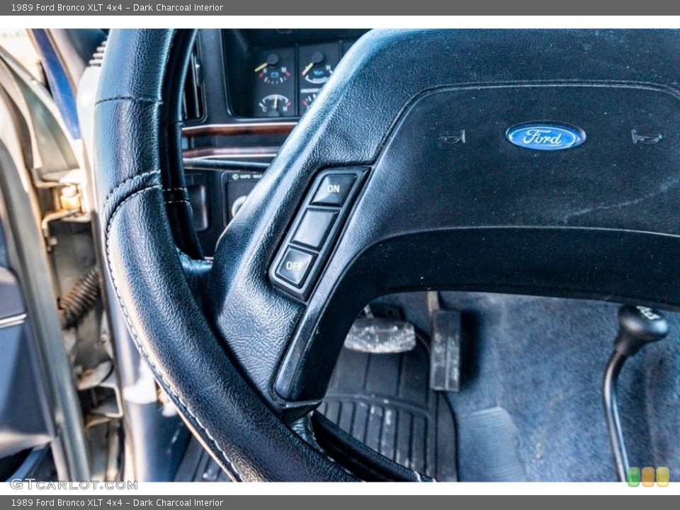 Dark Charcoal Interior Steering Wheel for the 1989 Ford Bronco XLT 4x4 #141268300