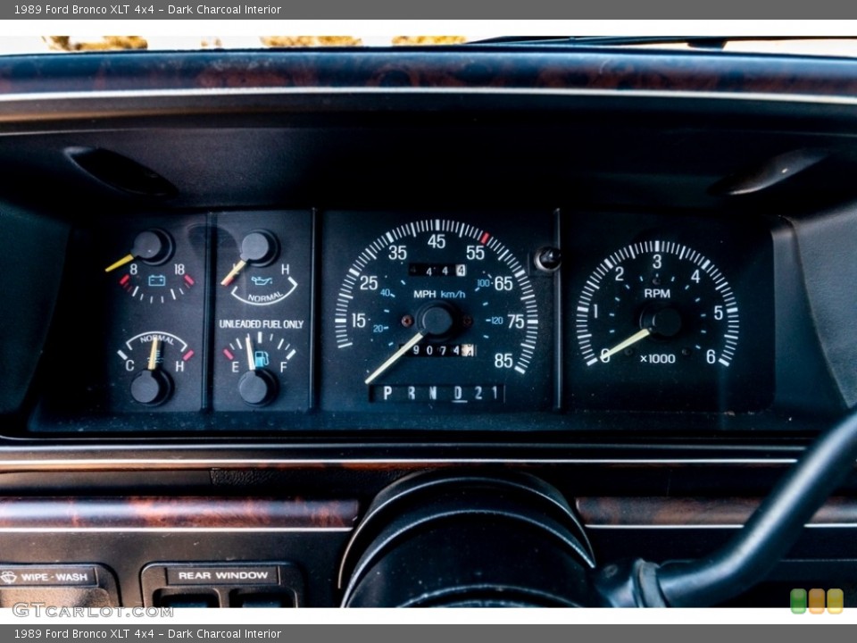 Dark Charcoal Interior Gauges for the 1989 Ford Bronco XLT 4x4 #141268333
